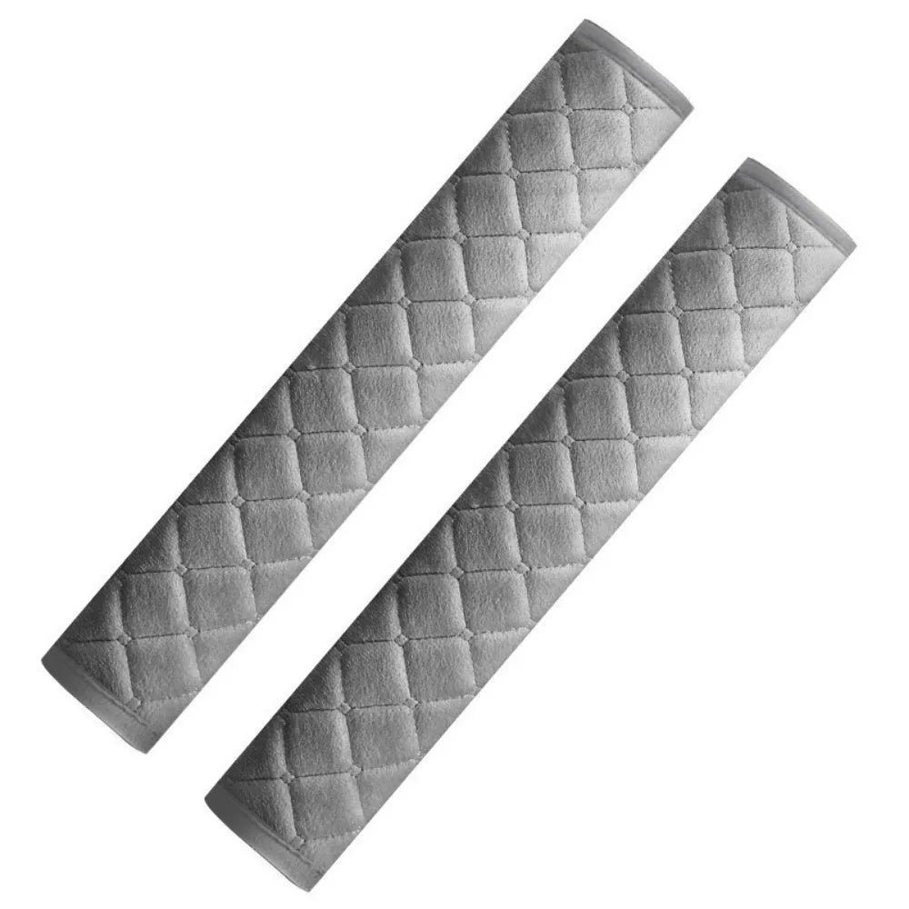 2Pcs Universal Car Seat Belt Cover – Soft Plush Shoulder Pads
