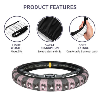 Kuromi Steering Wheel Cover 🖤