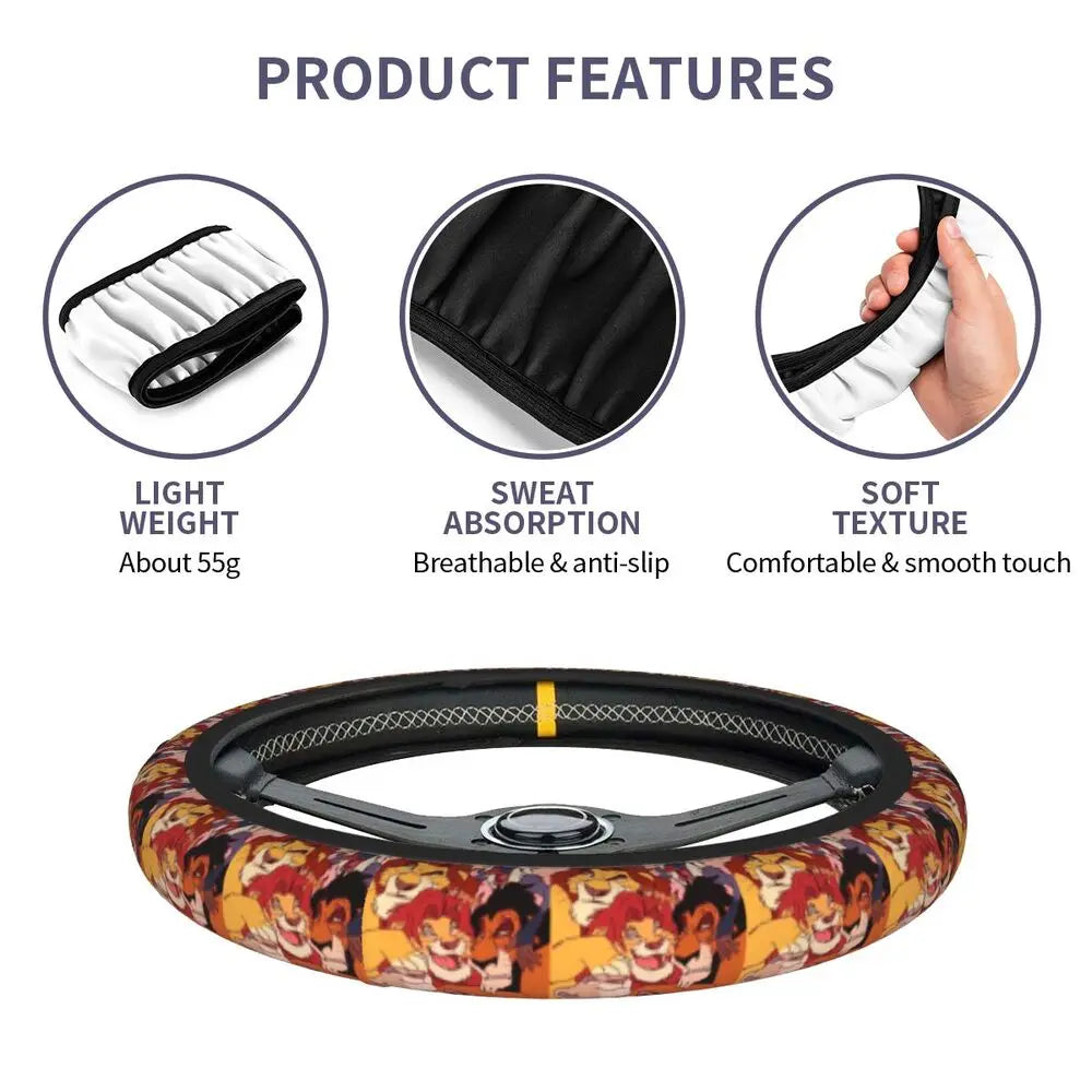 Simba & Nala Steering Wheel Cover