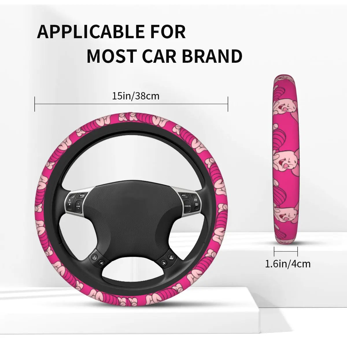 Kawaii Piglet Steering Wheel Cover 🐷