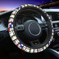 38cm Piet Mondrian Minimalist De Stijl Steering Wheel Cover