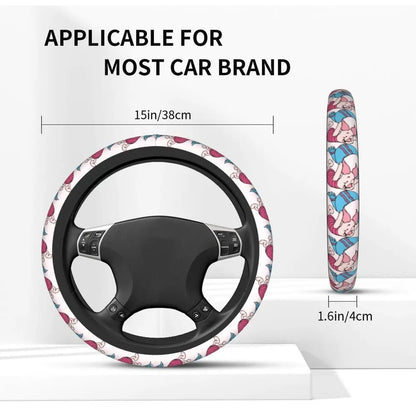 Kawaii Piglet Steering Wheel Cover 🐷
