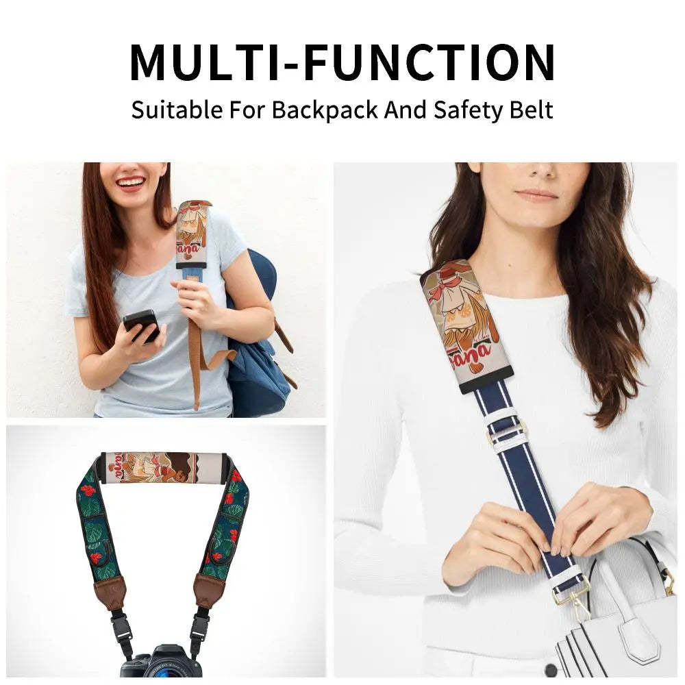 Custom Moana Cartoon Car Seat Belt Pads