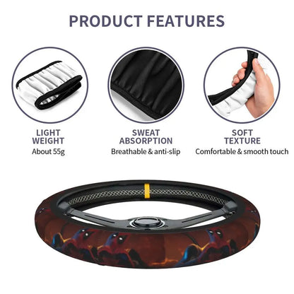 Deadpool & Wolverine Steering Wheel Cover 🖤