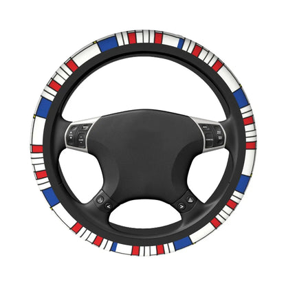 38cm Piet Mondrian Minimalist De Stijl Steering Wheel Cover