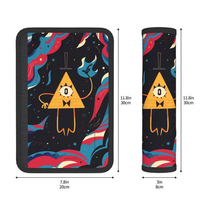 Custom Gravity Falls Anime Car Seat Belt Pads