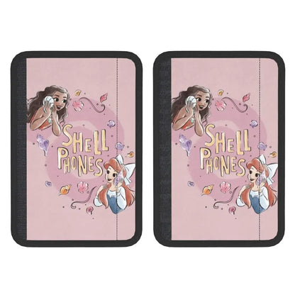 Custom Moana Cartoon Car Seat Belt Pads