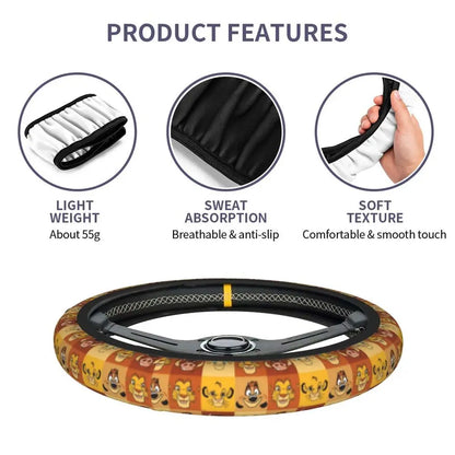 Simba & Nala Steering Wheel Cover