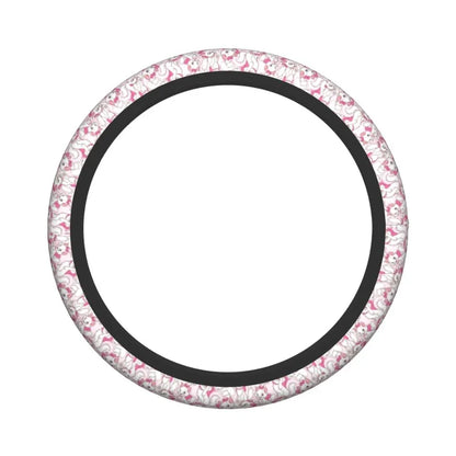 Marie With Her Pink Bow Steering Wheel Cover – Girly Cat Film Car Protector