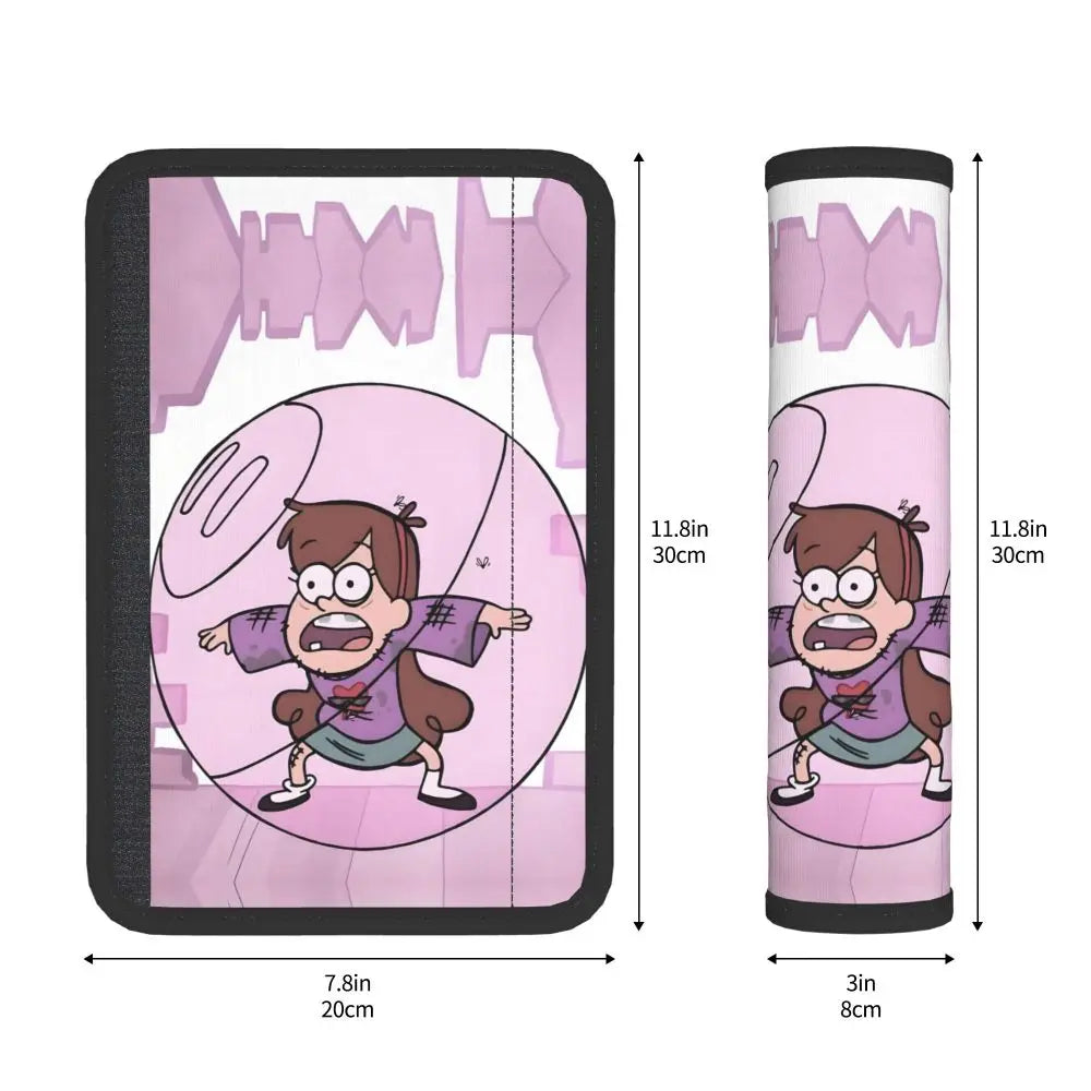 Custom Gravity Falls Anime Car Seat Belt Pads