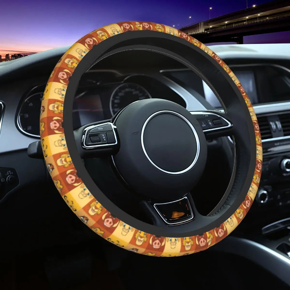 Simba & Nala Steering Wheel Cover