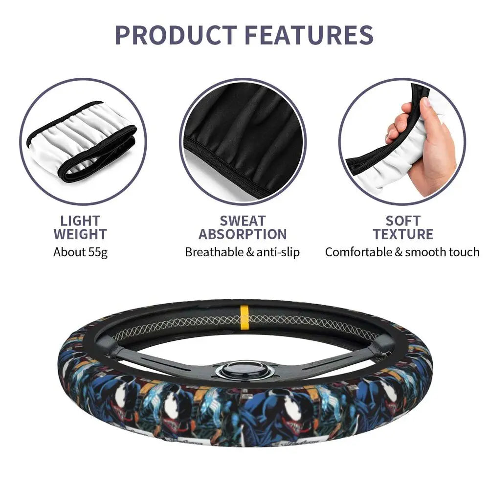 Venom Steering Wheel Cover 🖤
