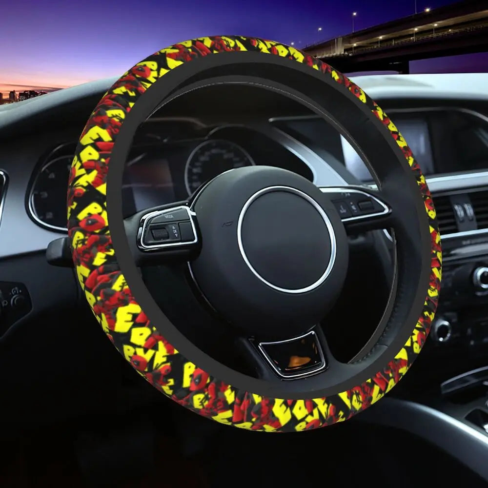 Deadpool & Wolverine Steering Wheel Cover 🖤