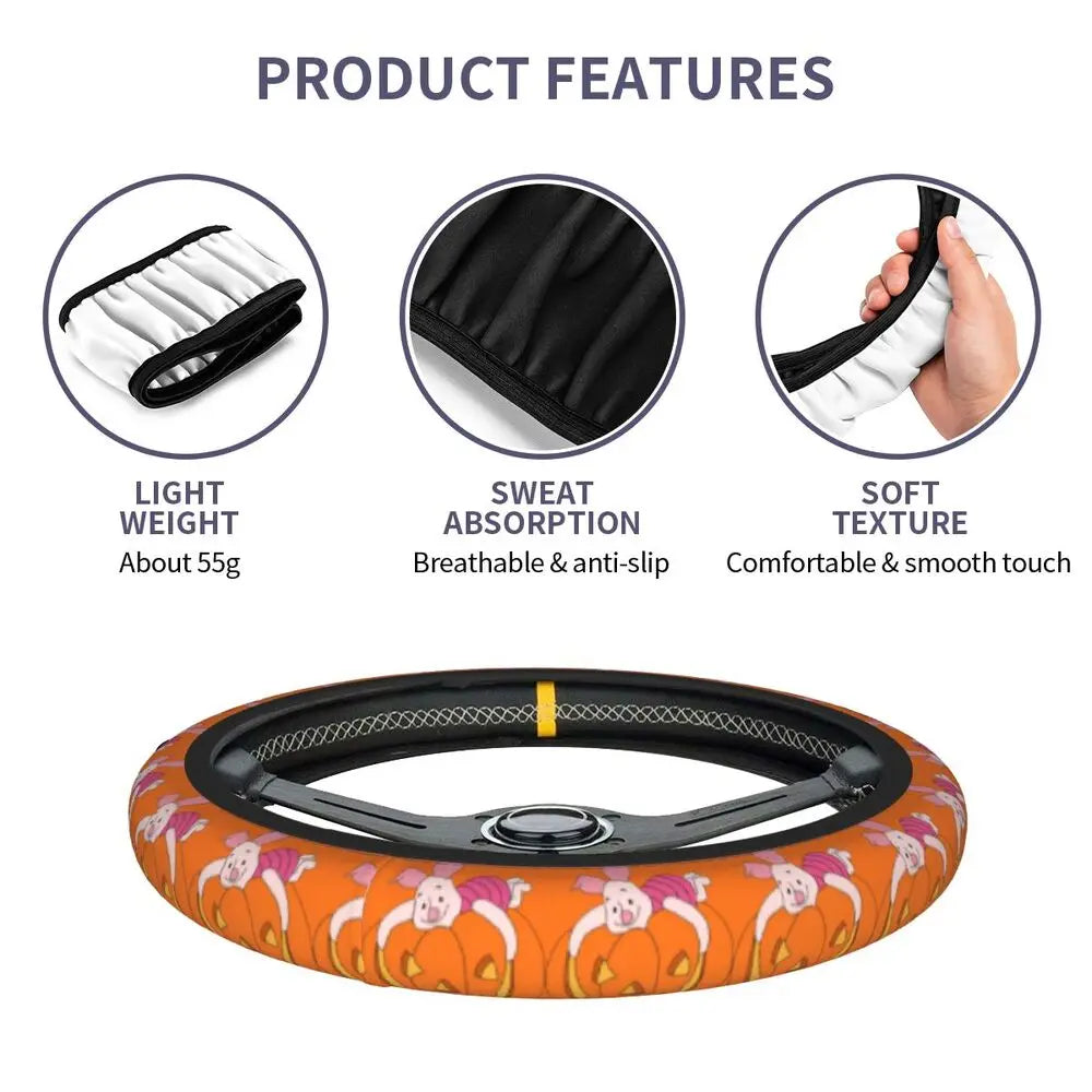 Kawaii Piglet Steering Wheel Cover 🐷