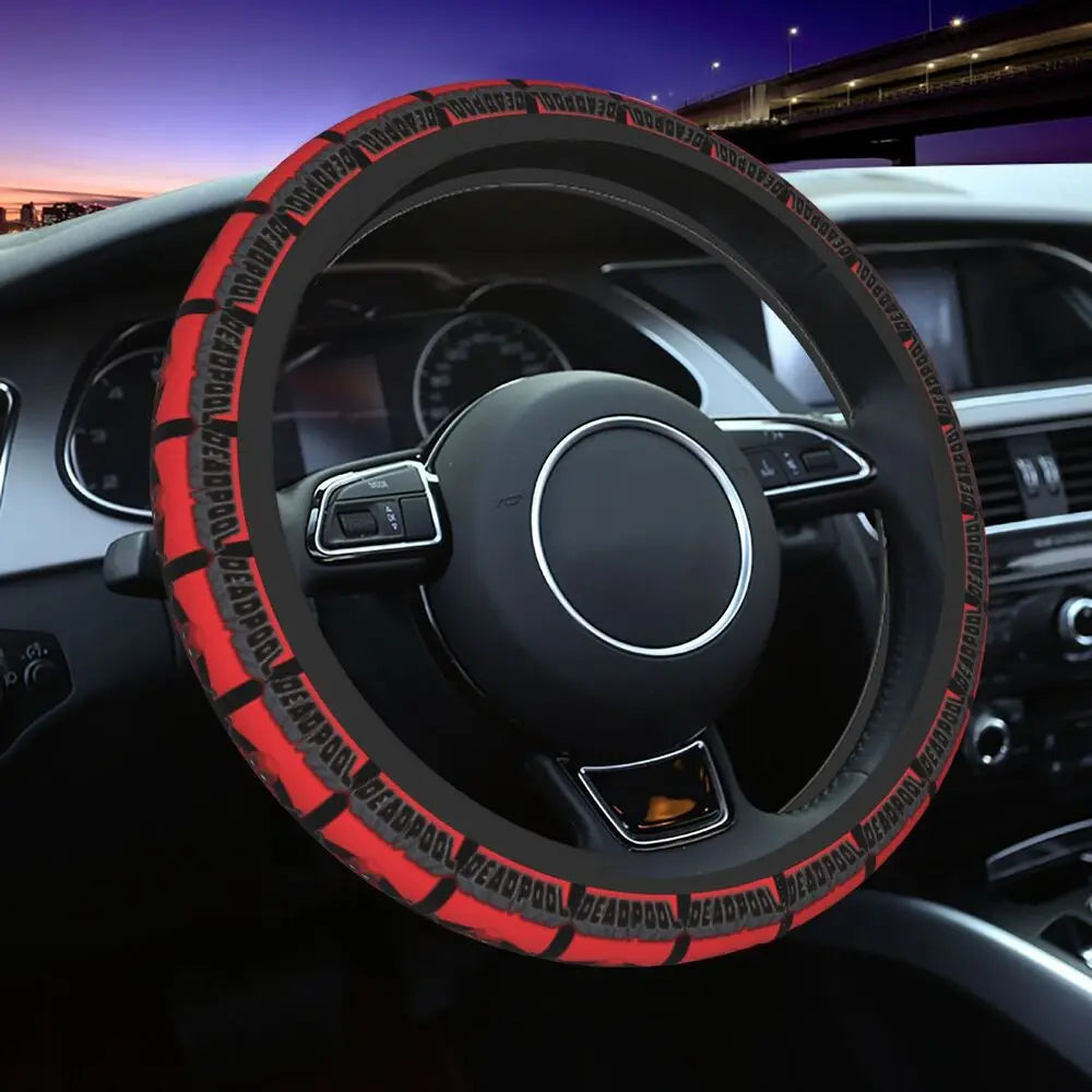 Deadpool Manga Steering Wheel Cover 🖤