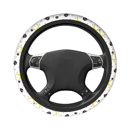 Sailor Artemis Moons Manga Steering Wheel Cover – Usagi Tsukino & Luna Universal Car Protector