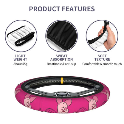 Kawaii Piglet Steering Wheel Cover 🐷