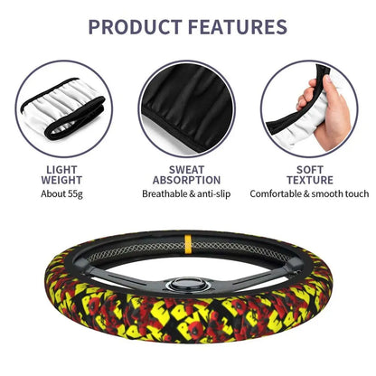 Deadpool & Wolverine Steering Wheel Cover 🖤
