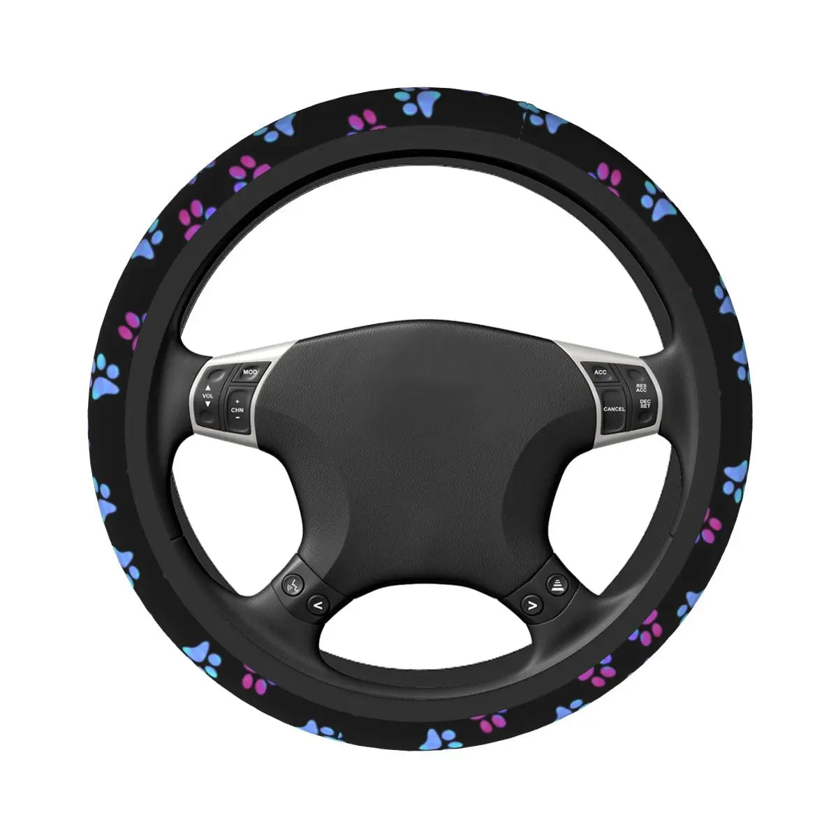 Galaxy Paw Prints Steering Wheel Cover