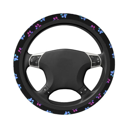 Galaxy Paw Prints Steering Wheel Cover
