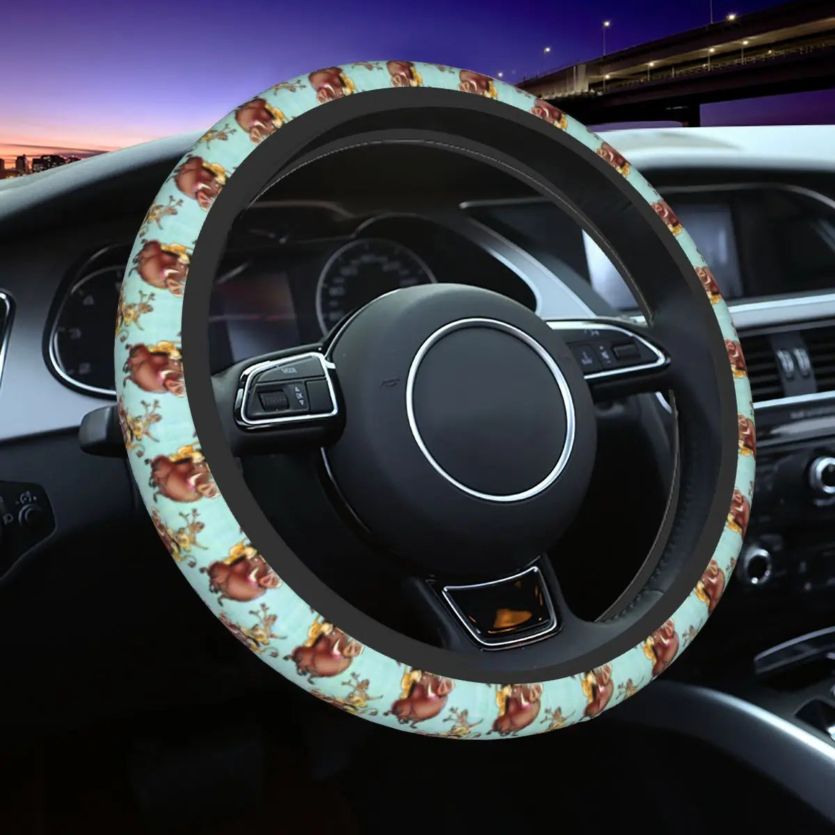 Simba & Nala Steering Wheel Cover