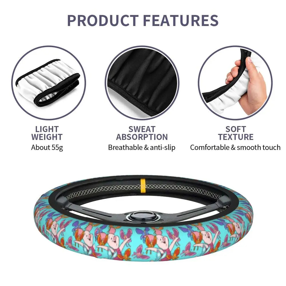 Kawaii Piglet Steering Wheel Cover 🐷