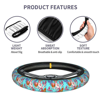 Kawaii Piglet Steering Wheel Cover 🐷