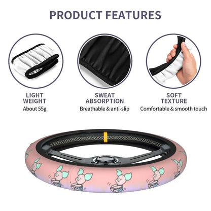 Kawaii Piglet Steering Wheel Cover 🐷