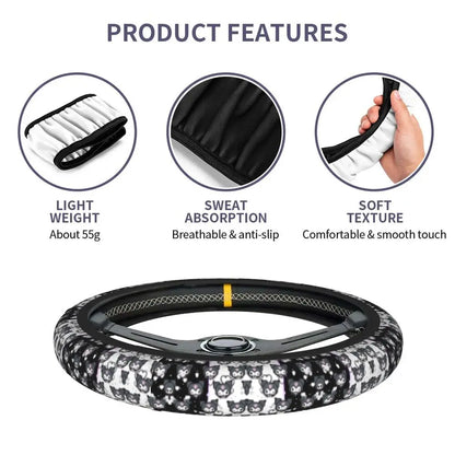 Kuromi Steering Wheel Cover 🖤