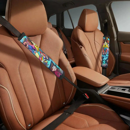 Custom Gravity Falls Anime Car Seat Belt Pads