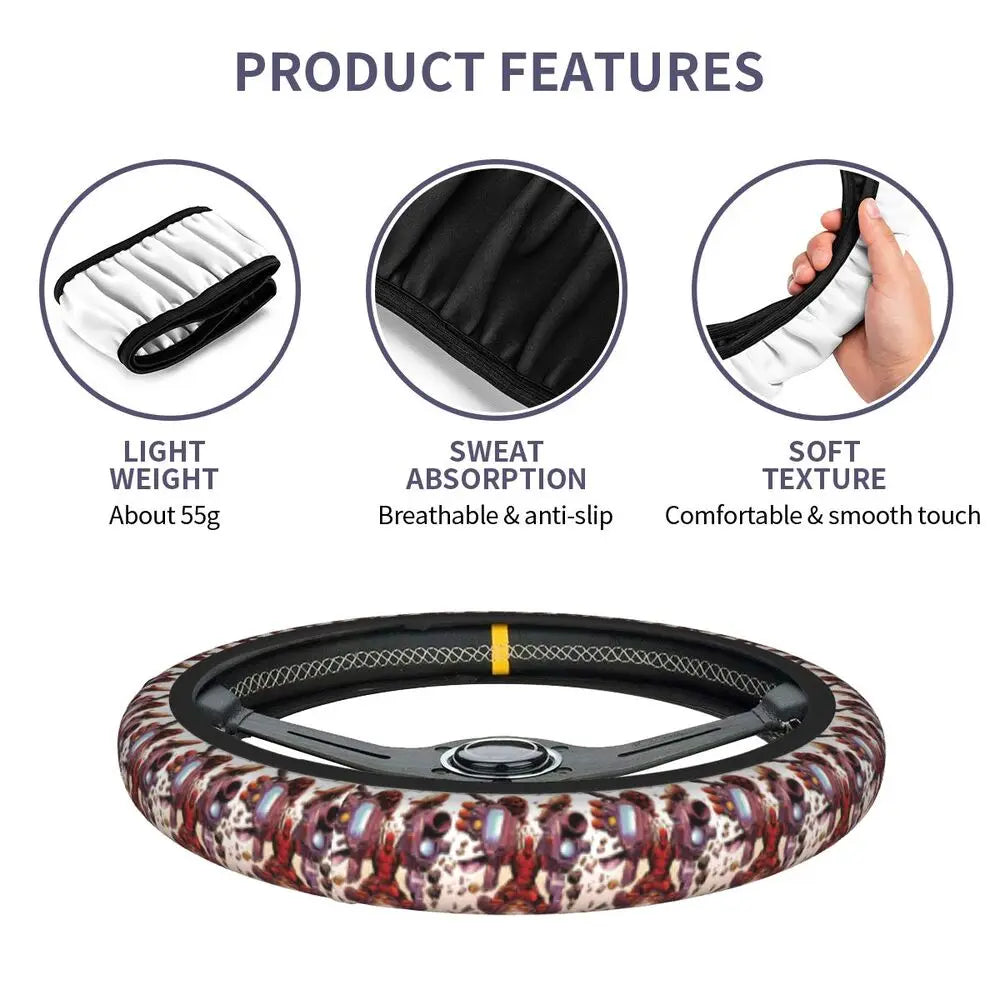 Deadpool & Wolverine Steering Wheel Cover 🖤