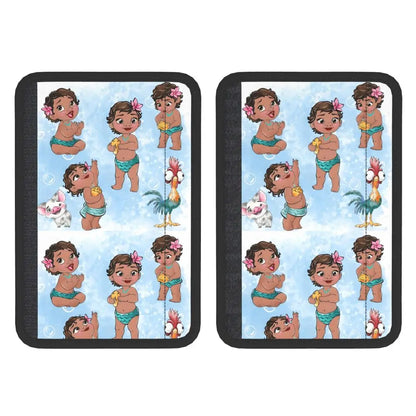 Custom Moana Cartoon Car Seat Belt Pads