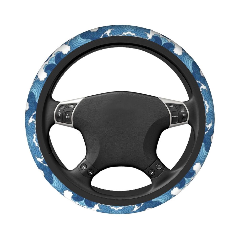 Demon Slayer Cool Waves Steering Wheel Cover – 15 Inch