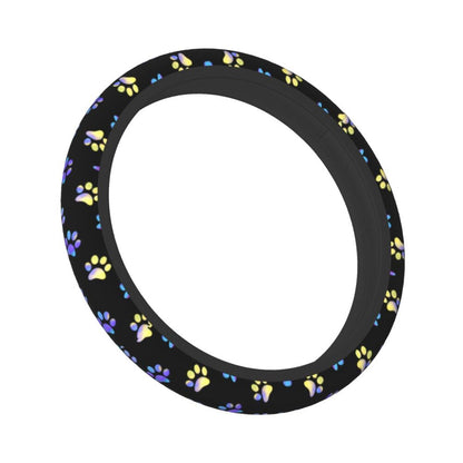 Galaxy Paw Prints Steering Wheel Cover