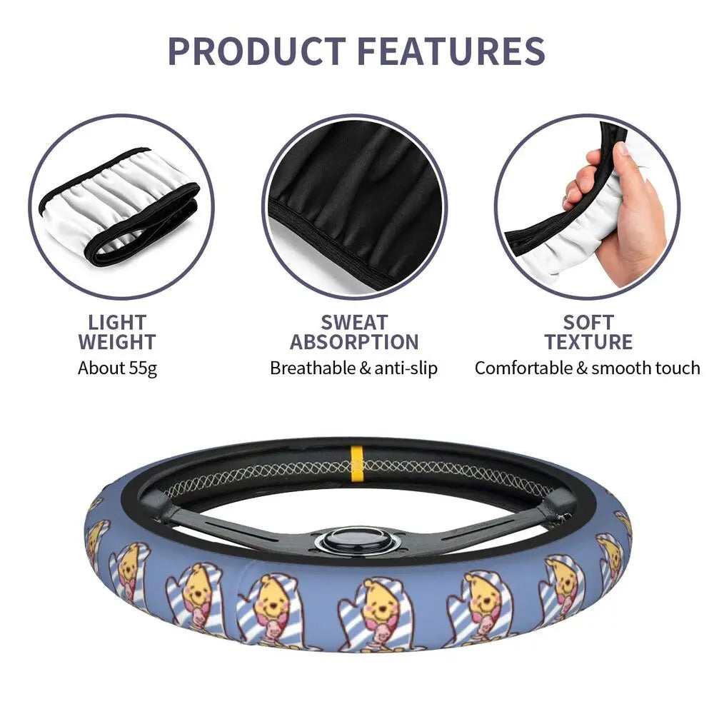 Kawaii Piglet Steering Wheel Cover 🐷