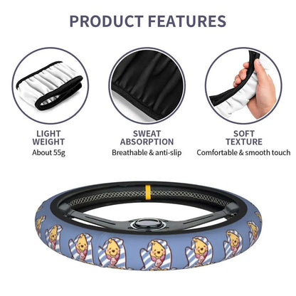 Kawaii Piglet Steering Wheel Cover 🐷