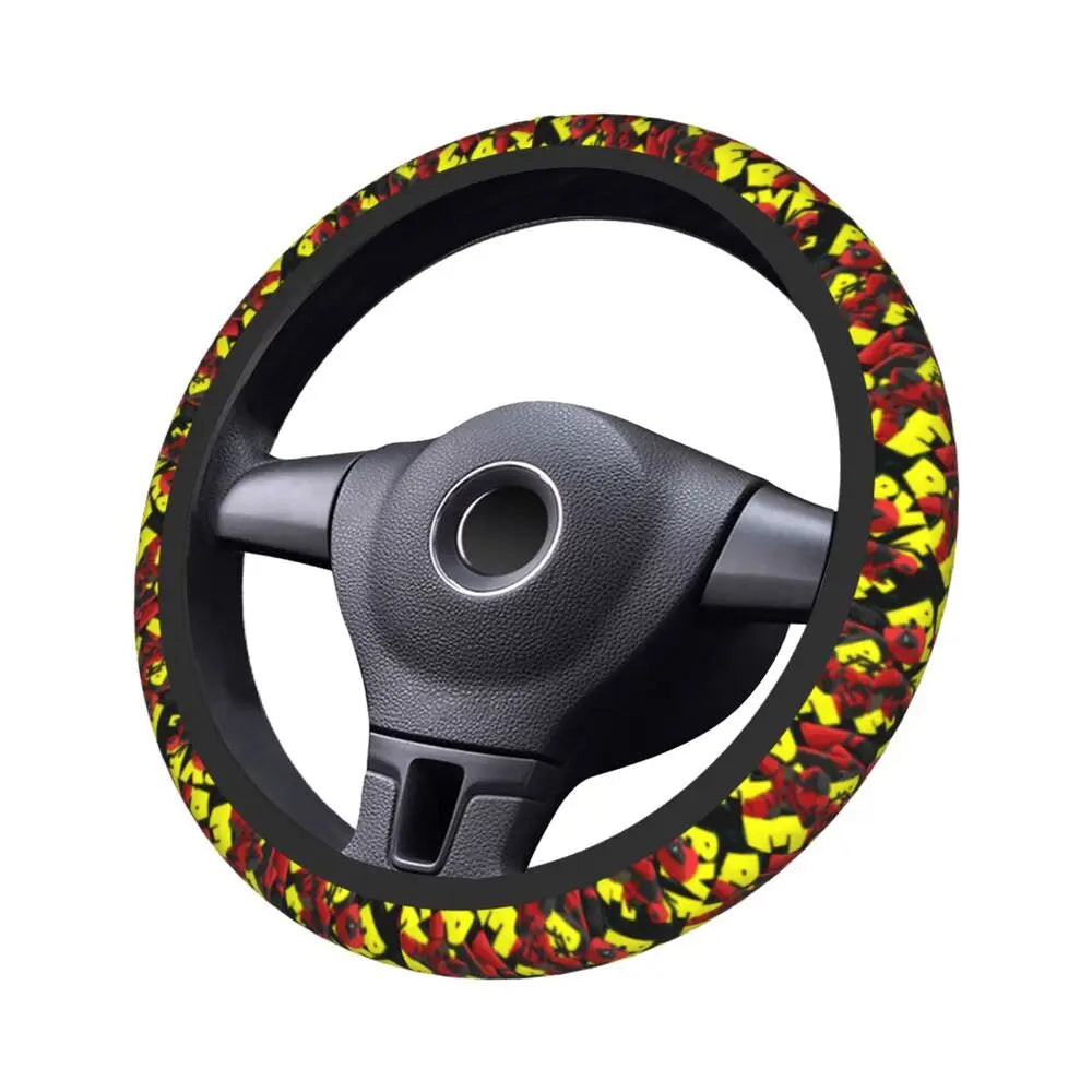 Deadpool Manga Steering Wheel Cover 🖤