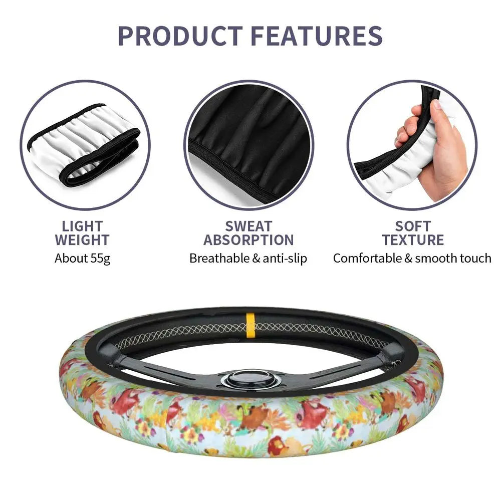 Simba & Nala Steering Wheel Cover