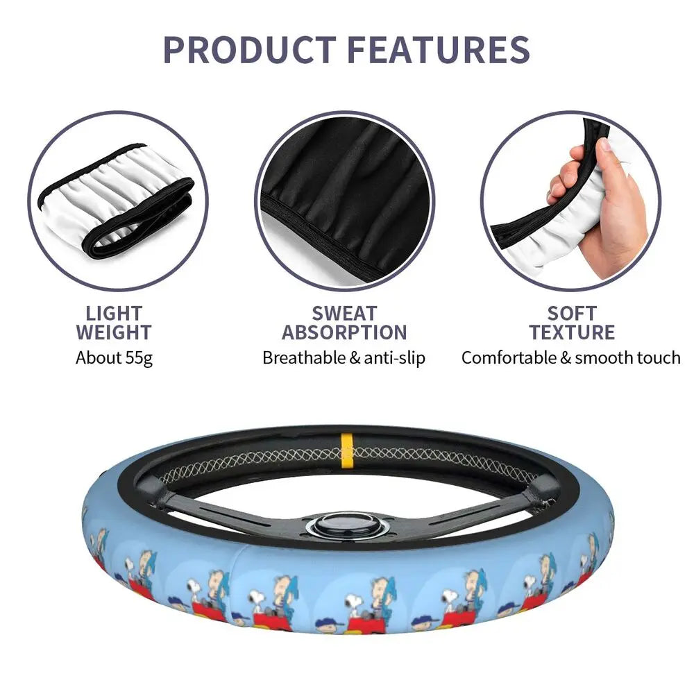 Snoopy Steering Wheel Cover 🐶