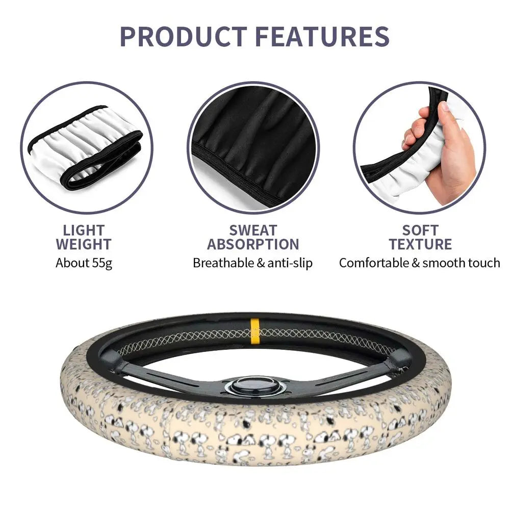 Snoopy Steering Wheel Cover 🐶