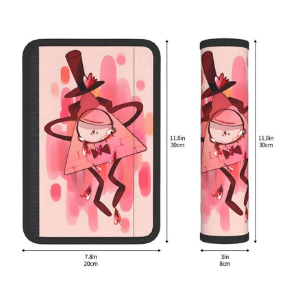 Custom Gravity Falls Anime Car Seat Belt Pads