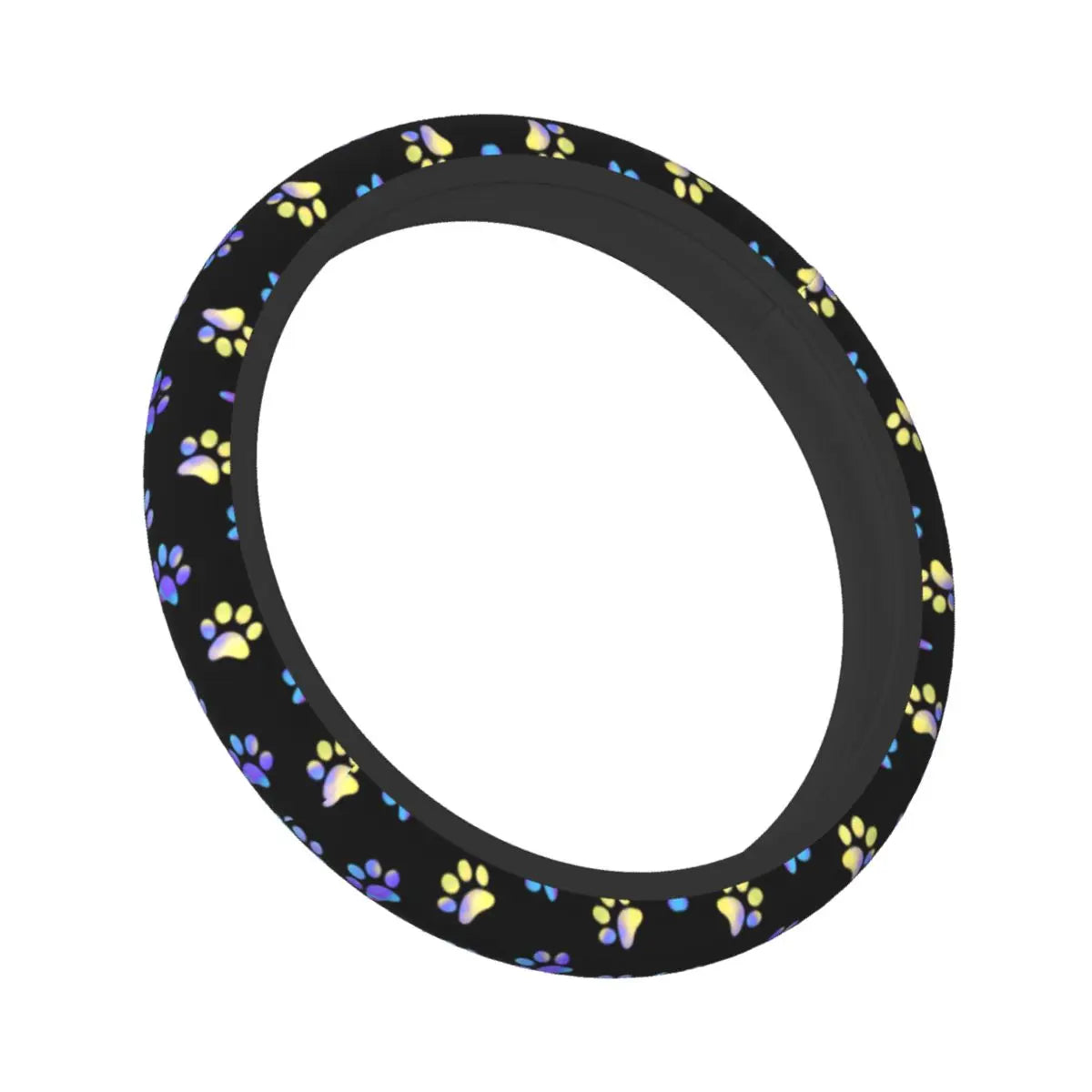 Galaxy Paw Prints Steering Wheel Cover