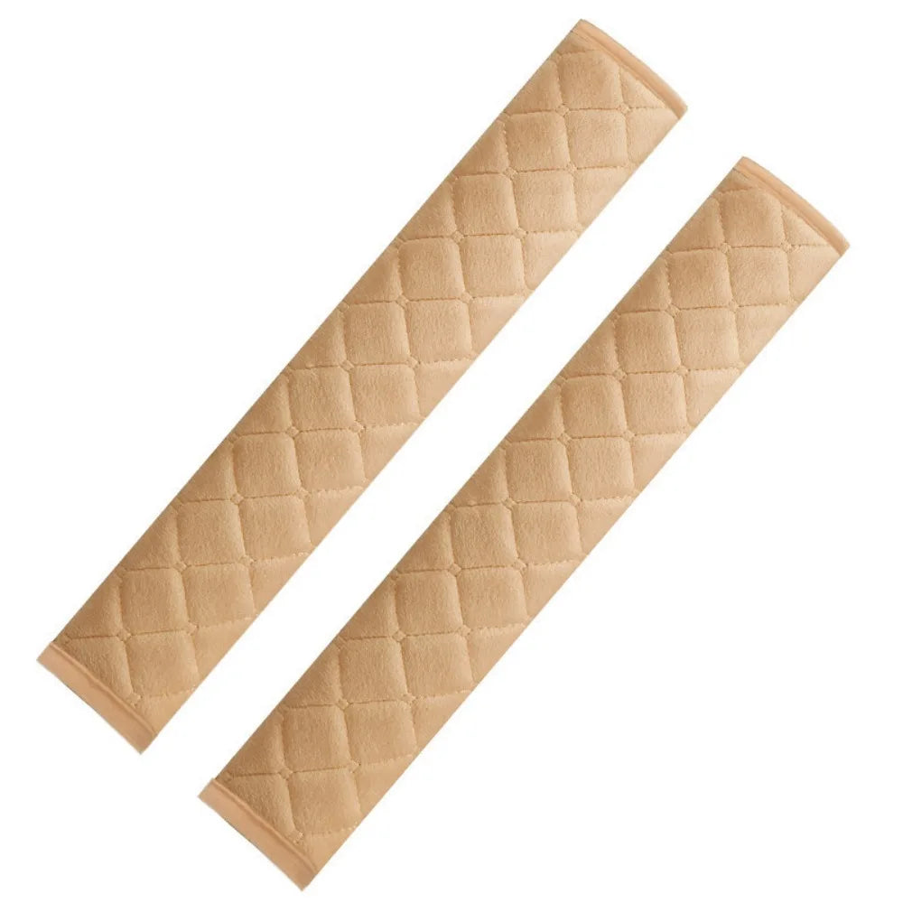 2Pcs Universal Car Seat Belt Cover – Soft Plush Shoulder Pads