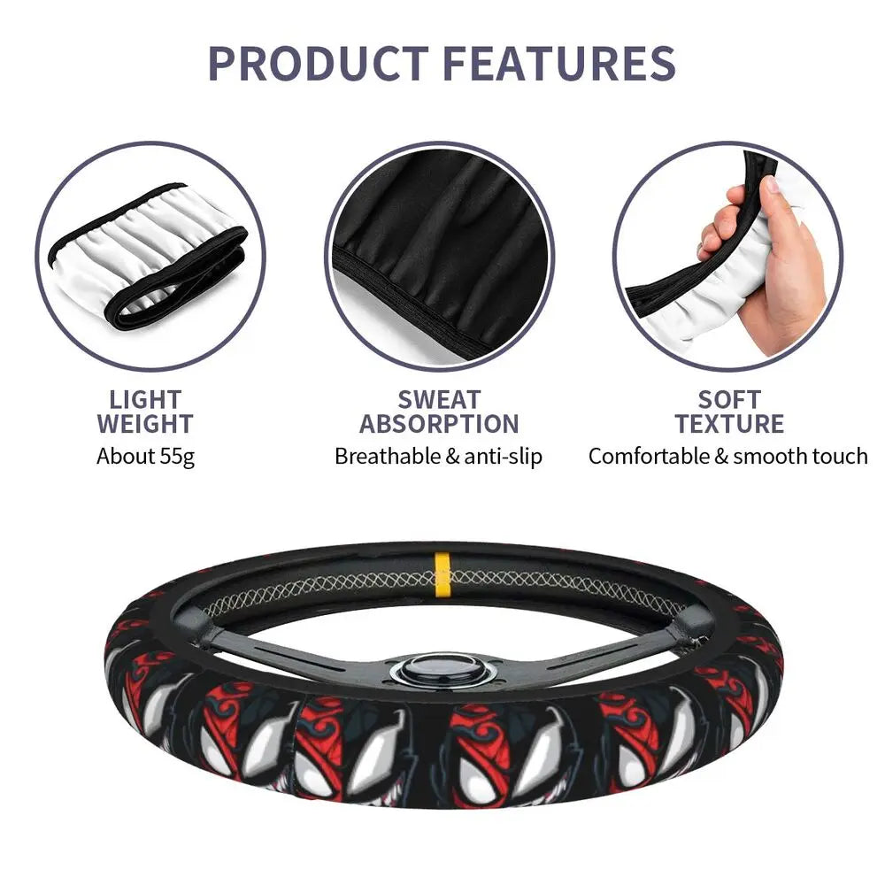 Venom Steering Wheel Cover 🖤