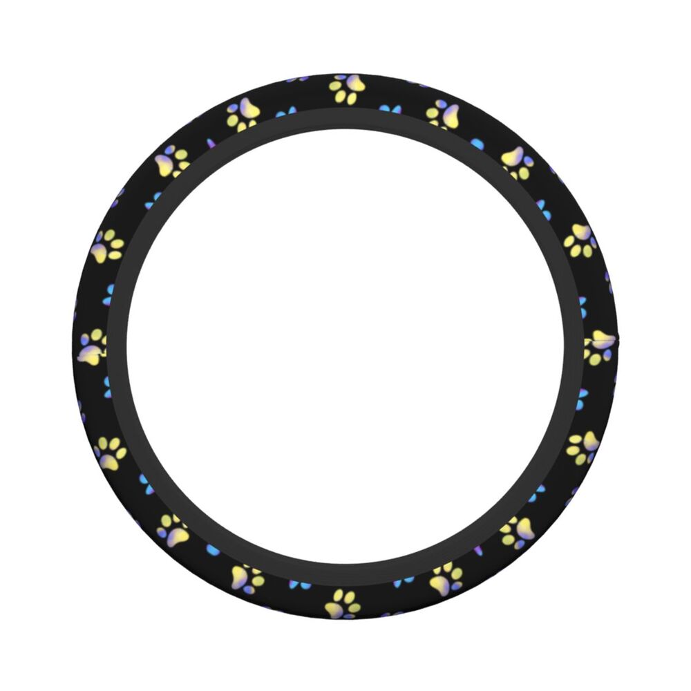 Galaxy Paw Prints Steering Wheel Cover