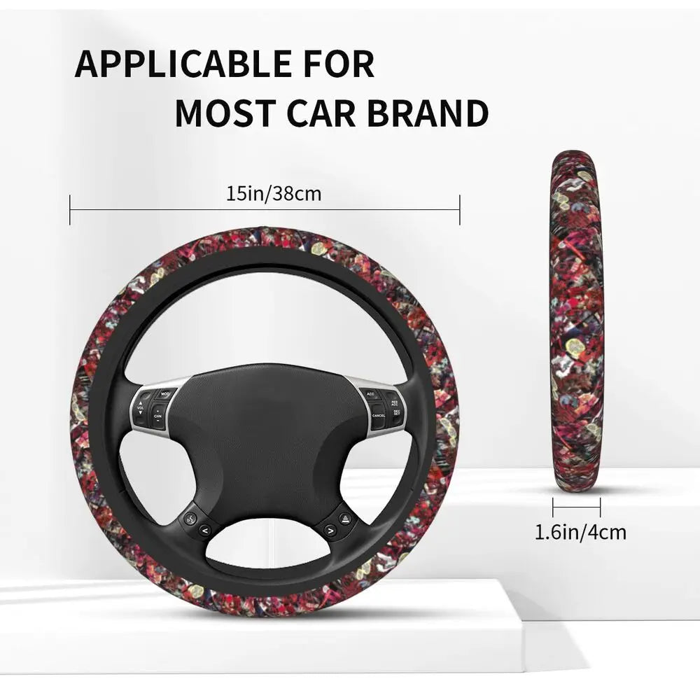 Deadpool & Wolverine Steering Wheel Cover 🖤