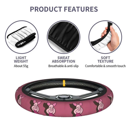 Kawaii Piglet Steering Wheel Cover 🐷