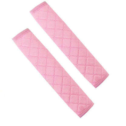 2Pcs Universal Car Seat Belt Cover – Soft Plush Shoulder Pads