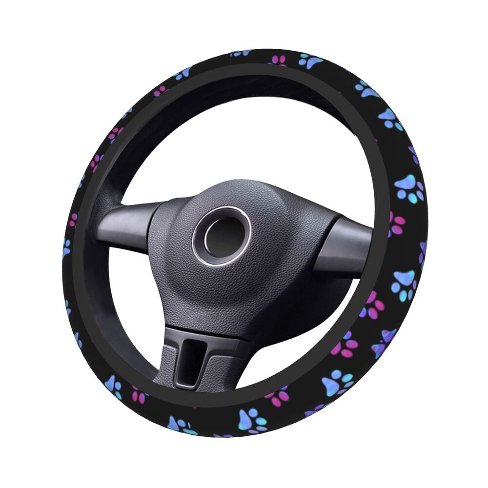 Galaxy Paw Prints Steering Wheel Cover