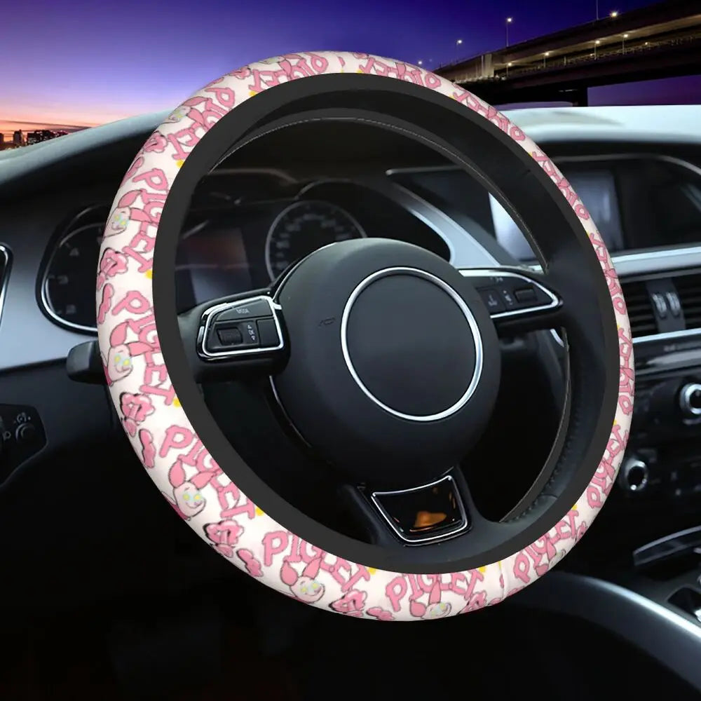 Kawaii Piglet Steering Wheel Cover 🐷